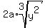 +2a%2A+root%283%2C+y%5E2%29