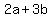 +2a+%2B+3b