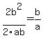 +2b%5E2%2F2ab+=b%2Fa