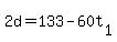 +2d+=+133+-+60t%5B1%5D+