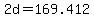 +2d+=+169.412+