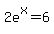 +2e%5Ex+=+6+