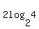 +2log%28+2%2C+4%29+