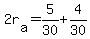 +2r%5Ba%5D+=+5%2F30+%2B+4%2F30+