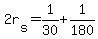 +2r%5Bs%5D+=+1%2F30+%2B+1%2F180+