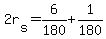 +2r%5Bs%5D+=+6%2F180+%2B+1%2F180+