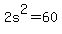 +2s%5E2+=+60+