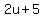 +2u+%2B+5+