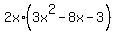 +2x%2A%283x%5E2+-+8x+-+3%29+
