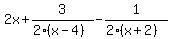 +2x%2B3%2F%282%28x-4%29%29-1%2F%282%28x%2B2%29%29+