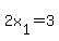 +2x%5B1%5D+=+3+