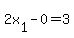+2x%5B1%5D+-+0+=+3+