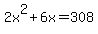+2x%5E2+%2B+6x+=+308+
