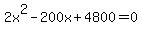 +2x%5E2+-200x+%2B+4800=0