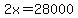 +2x+=+28000+