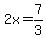 +2x+=+7%2F3+