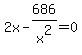 +2x+-+686%2Fx%5E2+=+0+