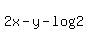 +2x-y+-log%282%29