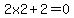 +2x2+%2B+2+=+0+