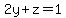 +2y%2Bz=1