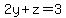 +2y%2Bz=3