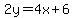 +2y=4x%2B6