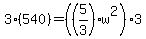 +3%28540%29=%28%285%2F3%29w%5E2%293+