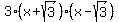 +3%28x%2Bsqrt%283%29%29%28x-sqrt%283%29%29+