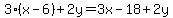 +3%28x-6%29%2B2y=3x-18%2B2y
