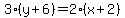 +3%2A%28+y+%2B+6+%29+=+2%2A%28+x+%2B+2+%29+