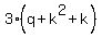 +3%2A%28q%2B+k%5E2%2B+k%29+