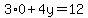 +3%2A0%2B4y=12