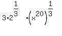 +3%2A2%5E%281%2F3%29%2A%28x%5E20%29%5E%281%2F3%29+
