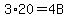 +3%2A20+=+4B+