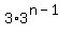 +3%2A3%5E%28+n-1+%29+