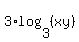 +3%2Alog%283%2C%28xy%29%29+