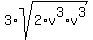 +3%2Asqrt%282%2Av%5E3%2Av%5E3%29+