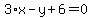 +3%2Ax-y%2B6=0+