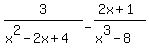 +3%2F%28x%5E2-2x%2B4%29-%282x%2B1%29%2F%28x%5E3-8%29