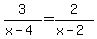 +3%2F%28x-4%29=2%2F%28x-2%29+