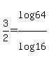 +3%2F2+=+log%2864%29%2Flog%2816%29+