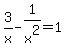 +3%2Fx+-1%2Fx%5E2=+1