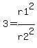 +3=+r1%5E2%2Fr2%5E2