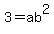 +3=ab%5E2