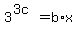 +3%5E%283c%29+=+b%2Ax+