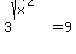 +3%5E%28sqrt%28x%29%5E2%29+=+9+
