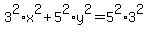 +3%5E2%2Ax%5E2+%2B+5%5E2%2Ay%5E2+=+5%5E2%2A3%5E2+