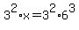 +3%5E2%2Ax+=+3%5E2%2A6%5E3+