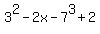 +3%5E2-2x-7%5E3%2B2