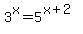 +3%5Ex=5%5E%28x%2B2%29+